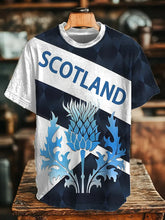 Men's Scottish Thistle Print T-shirt